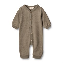 Wheat wool fleece Jumpsuit - Grey stone